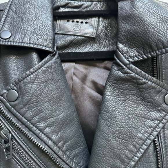 Blank NYC Onyx Vegan Leather Moto Jacket Black XS - Picture 7 of 9